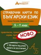 Справочни карти по български език за 5., 6. и 7. клас