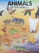 Стенно учебно табло: Animals of the World - 1