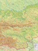 Стенна природогеографска карта на България 1:270 000
