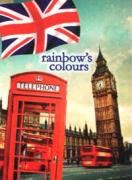 Тетрадка А4 120 л. - 3 теми, колекция Rainbow`s Colours, мека корица, линирана