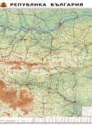 Физикогеографска карта на България - мащаб 1:300 000 - с лайсни